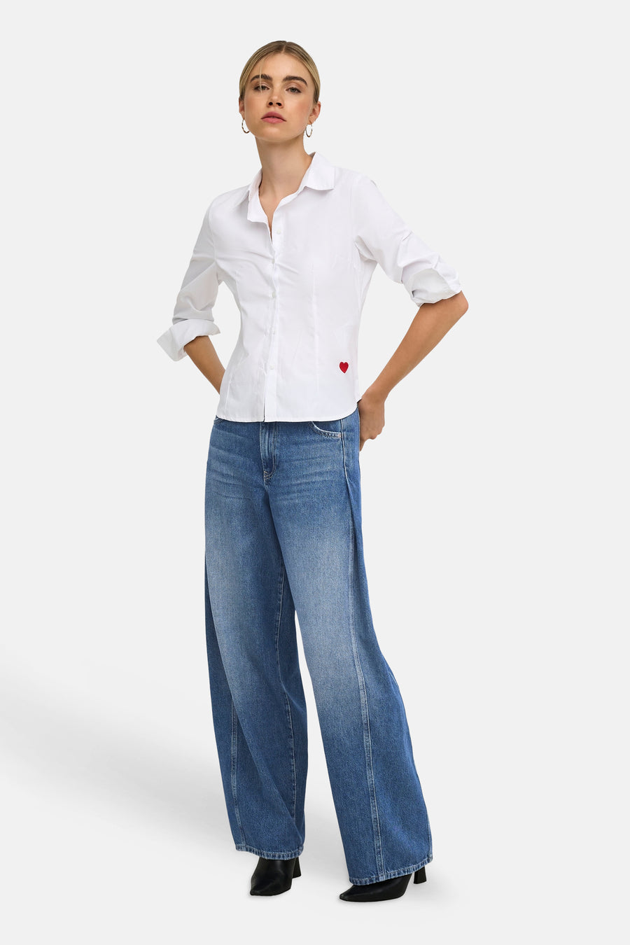Jeans wide mid blue denim - ONLY®