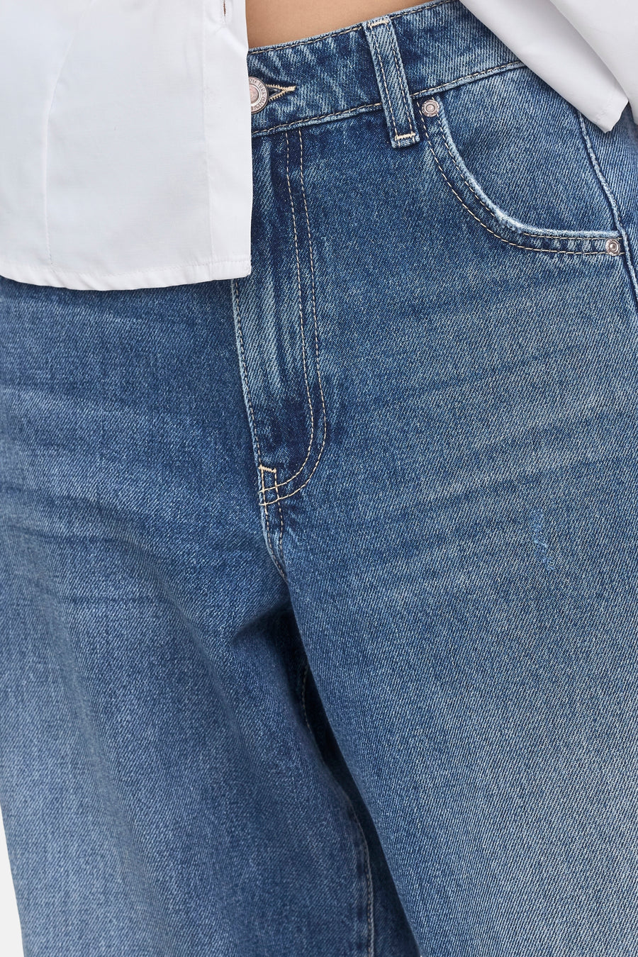 Jeans wide mid blue denim - ONLY®
