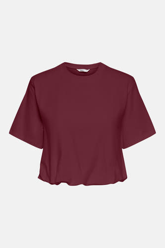 Top uni manche courte rouge - ONLY®