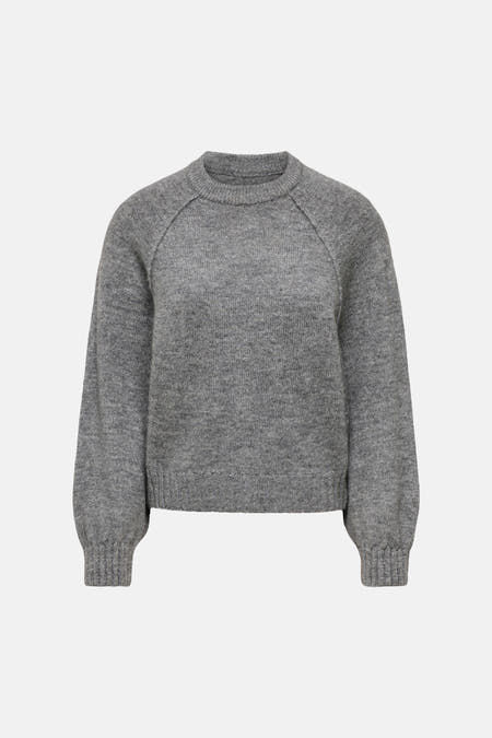 Pull O-hals - grijs