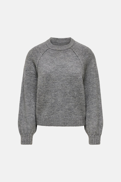 Pull O-hals - grijs