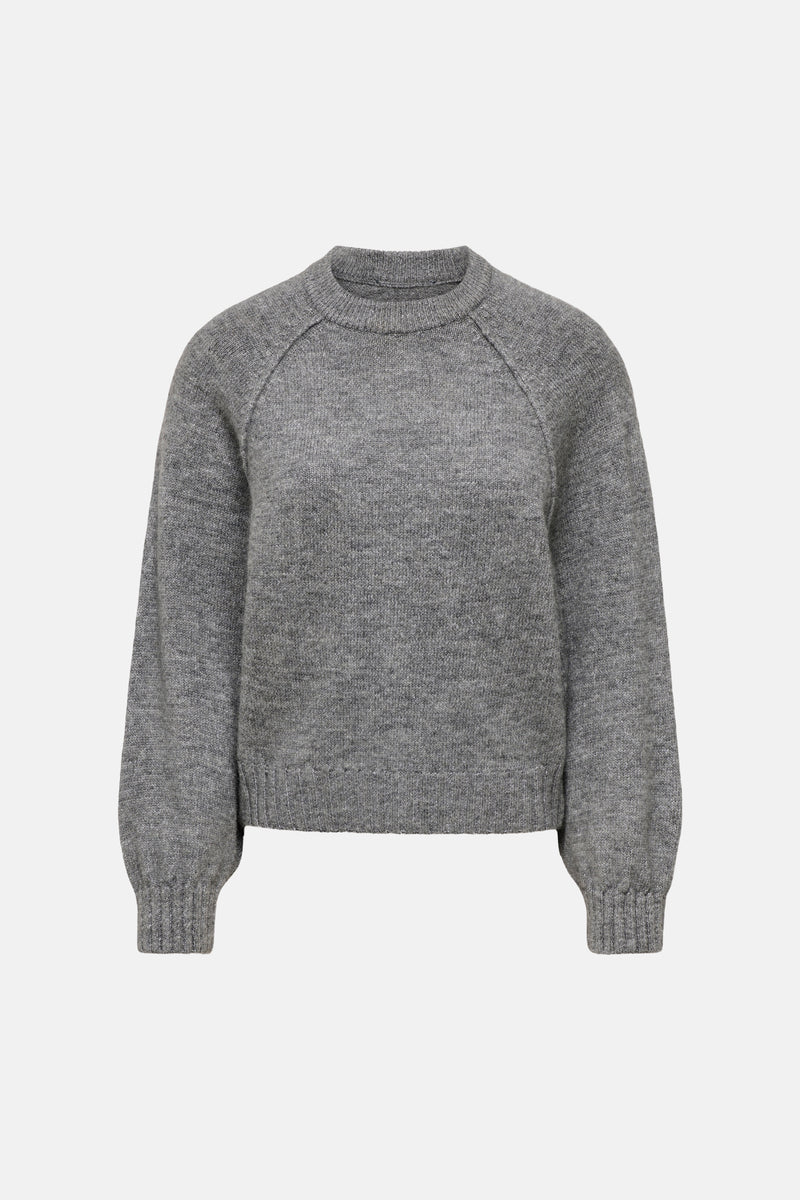 Pull O-hals - grijs