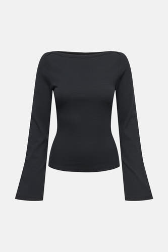 Top uni manche longue noir - JDY