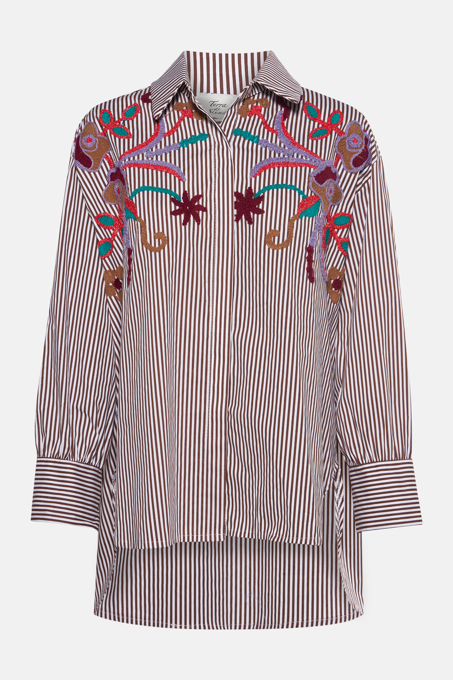 Blouse met lange mouwen - bruin - Terra di Siena