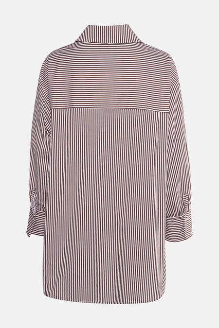 Blouse met lange mouwen - bruin