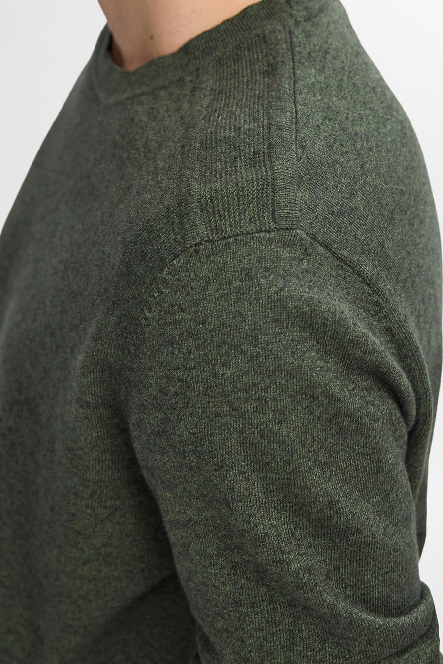 Pull met ronde hals - groen - SELECTED