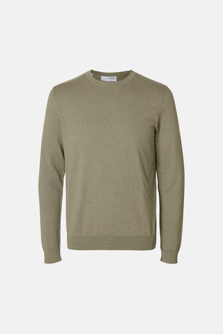 Trui met ronde hals Groen - SELECTED