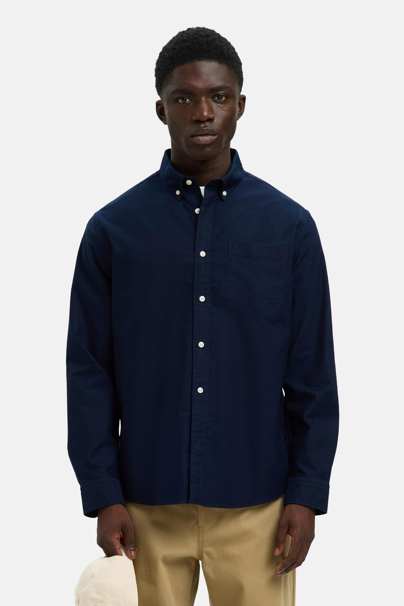 Hemd met lange mouwen - blauw