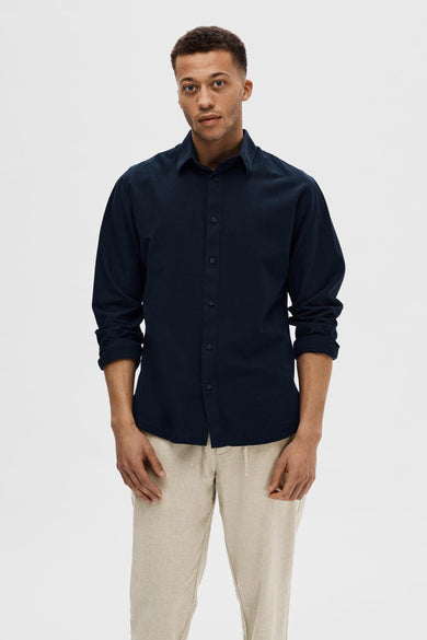 Hemd met lange mouwen - blauw