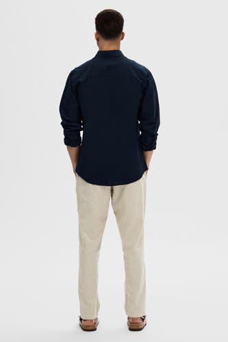 Hemd met lange mouwen - blauw