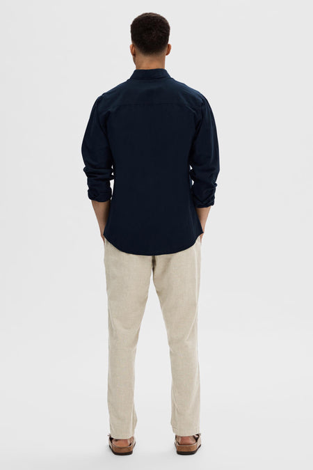 Hemd met lange mouwen - blauw