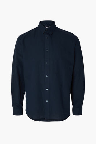 Hemd met lange mouwen - blauw