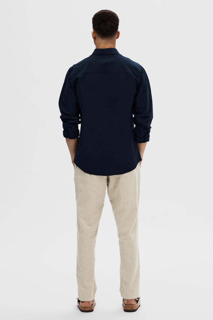 Hemd met lange mouwen - blauw