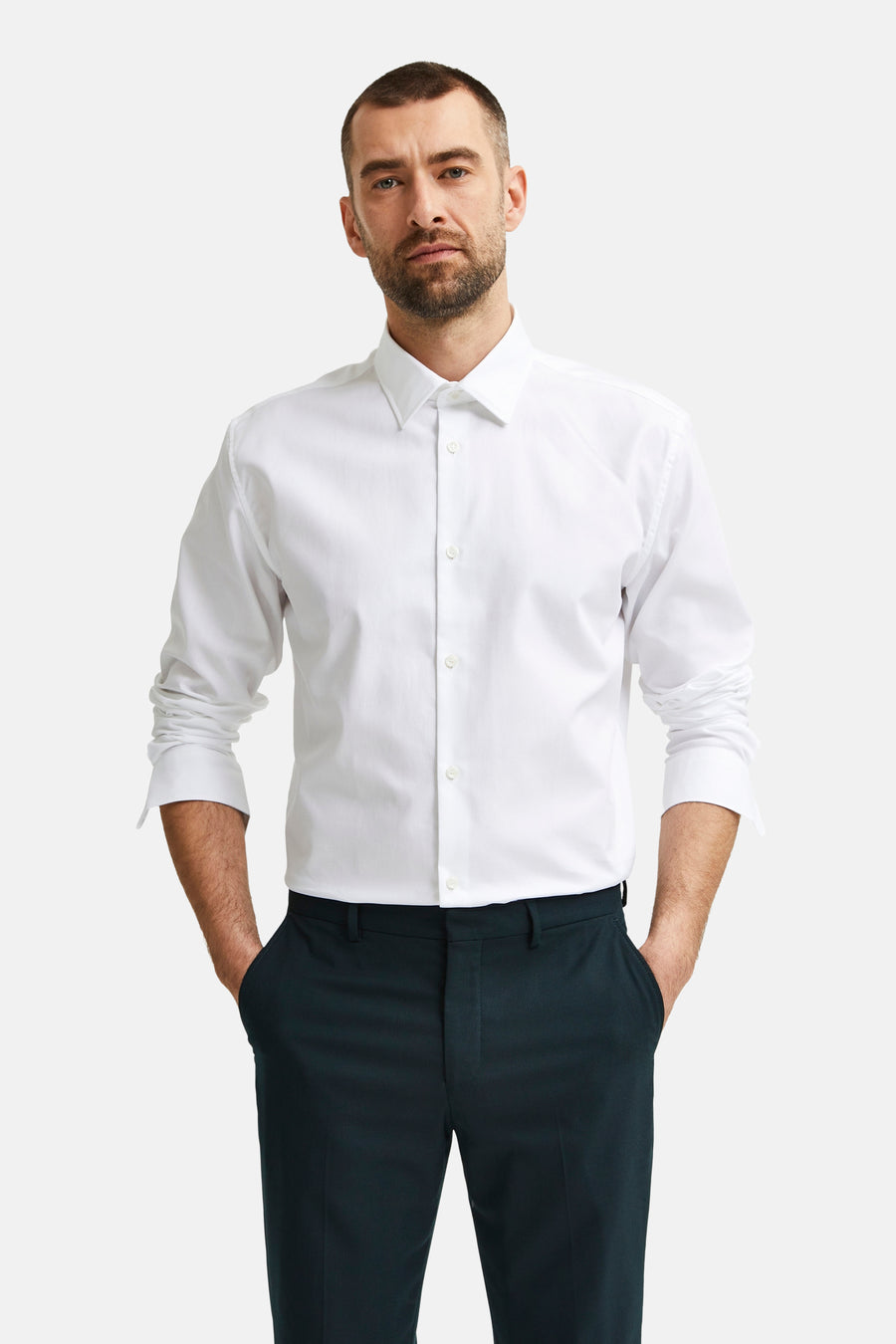 Chemise &agrave; manches longues - blanc - SELECTED