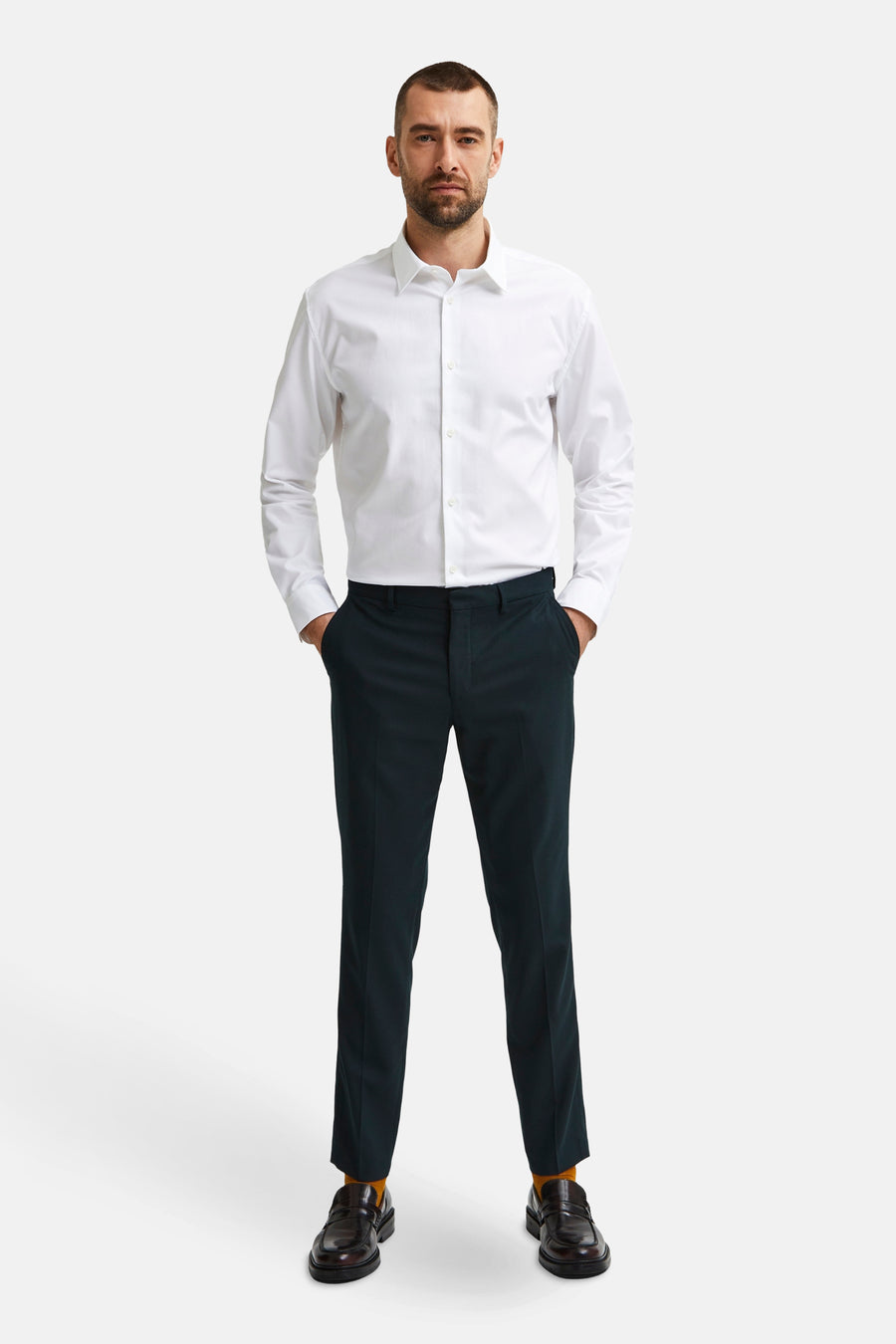 Chemise &agrave; manches longues - blanc - SELECTED