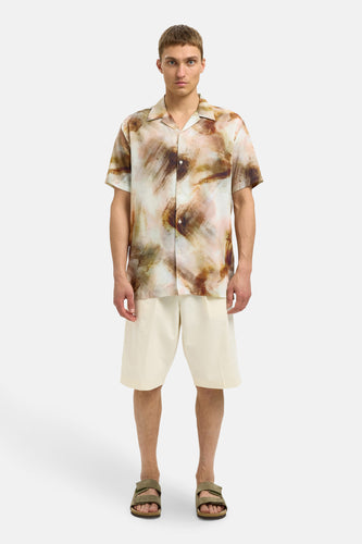 Chemise à manches courtes - brun - SELECTED