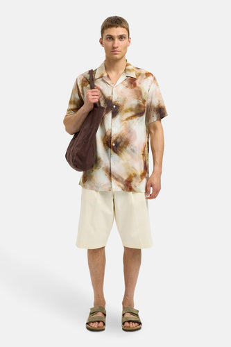 Chemise à manches courtes - brun - SELECTED