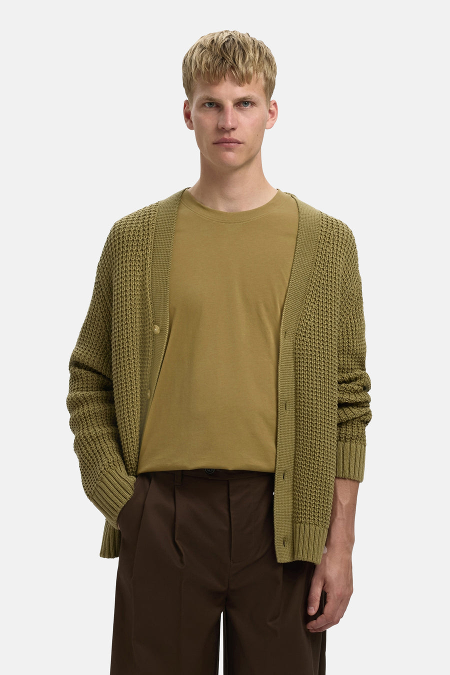 T-shirt (korte mouwen) groen - SELECTED - SELECTED - 5