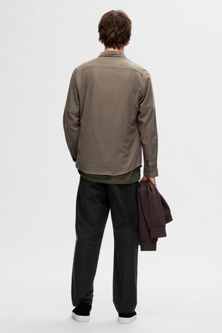 Hemd (lange mouwen) Bruin - SELECTED