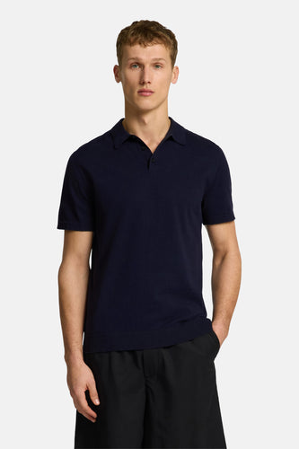 Polo met korte mouwen - blauw - SELECTED