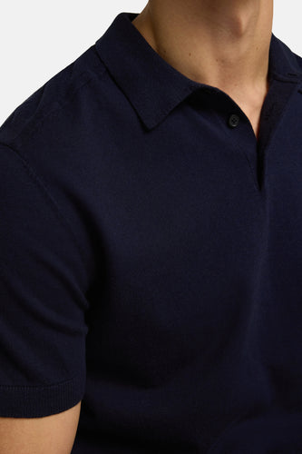 Polo met korte mouwen - blauw - SELECTED