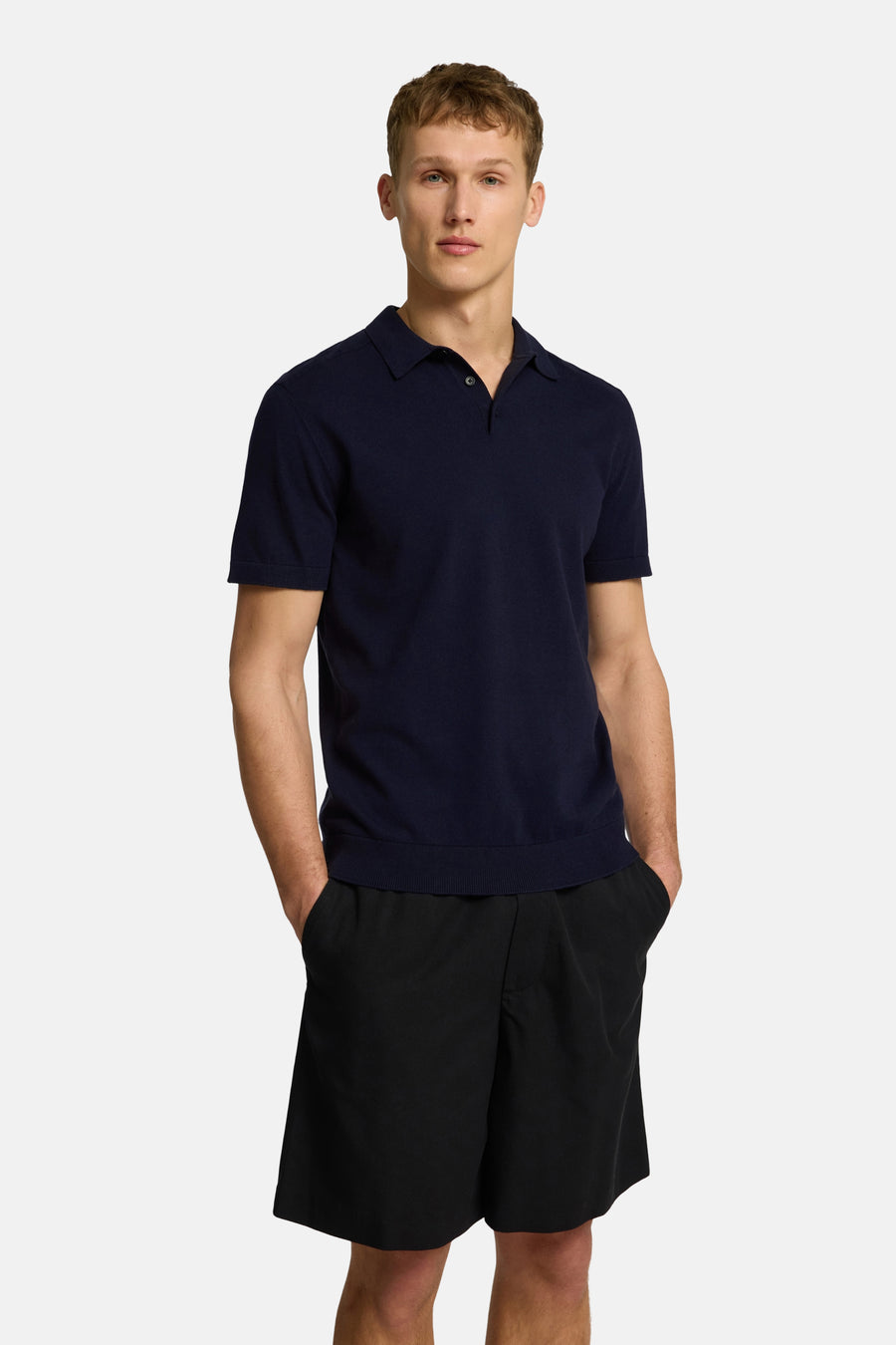 Polo met korte mouwen - blauw - SELECTED