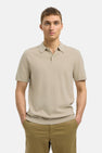 Polo à manches courtes - beige
