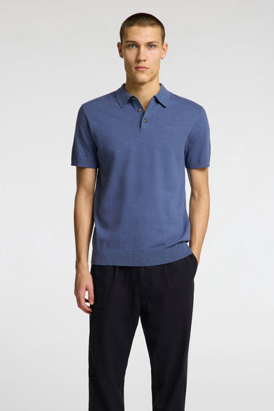 SLHBERG SS KNIT POLO NOOS