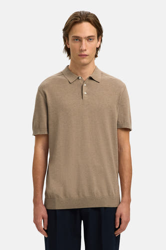 Polo à manches courtes - brun
