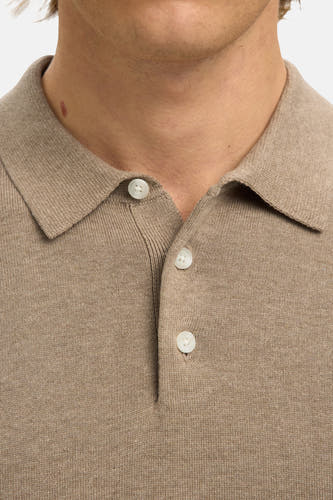 Polo à manches courtes - brun