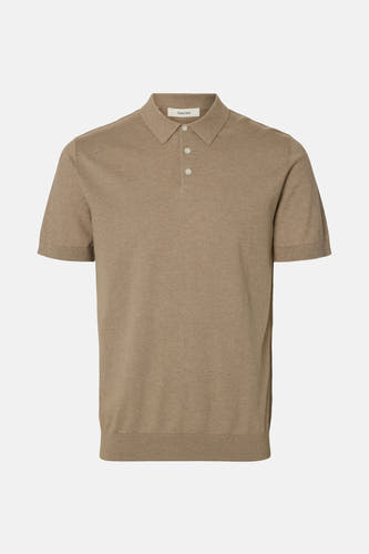 Polo à manches courtes - brun