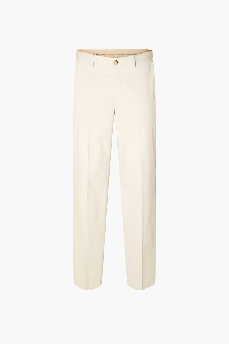 Pantalon de costume Écru - SELECTED