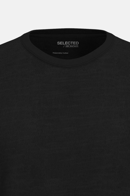 T-shirt (korte mouwen) Zwart - SELECTED