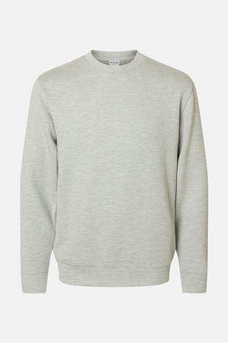 Pull gris de SELECTED à manches longues et col rond.