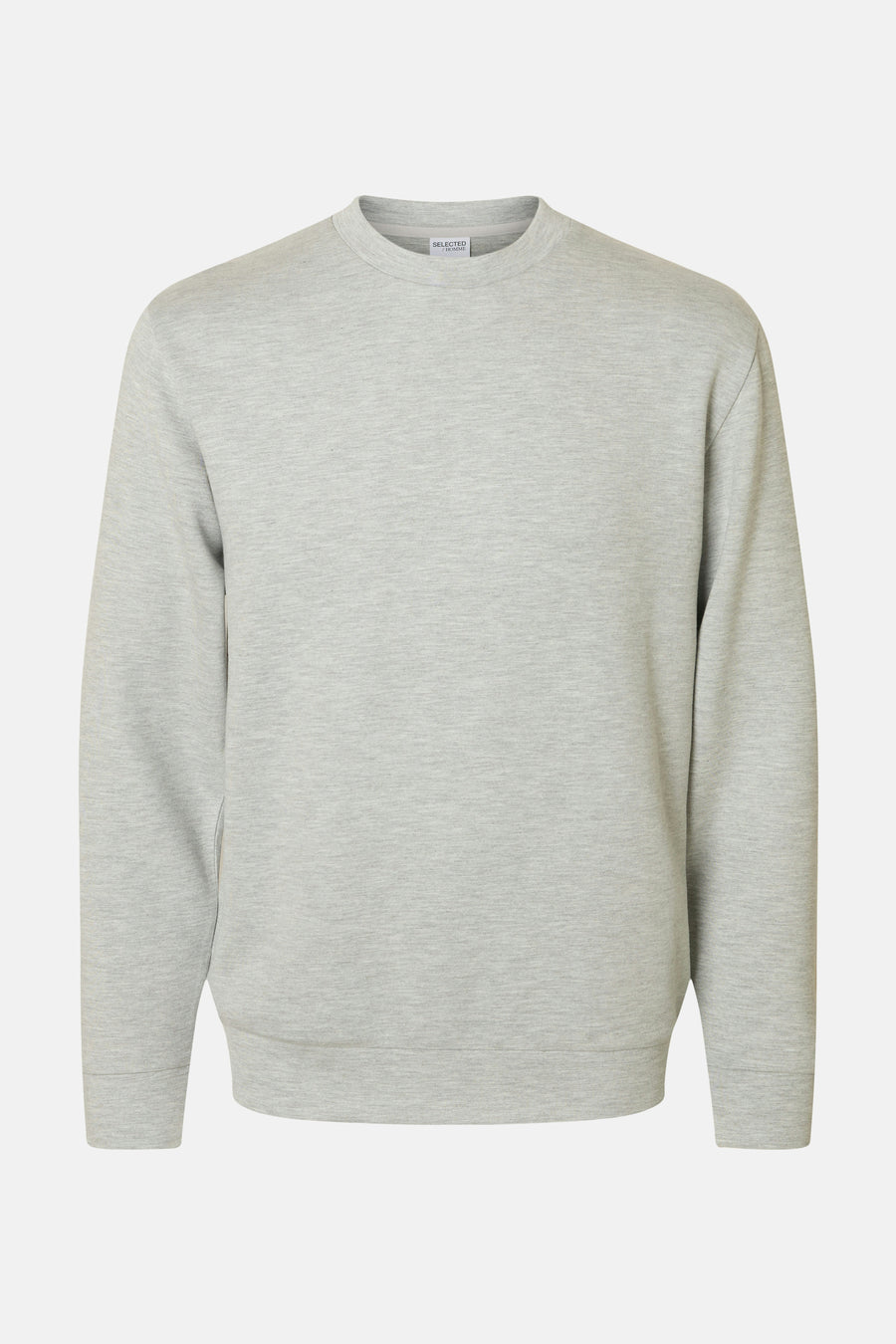 Pull gris de SELECTED à manches longues et col rond.