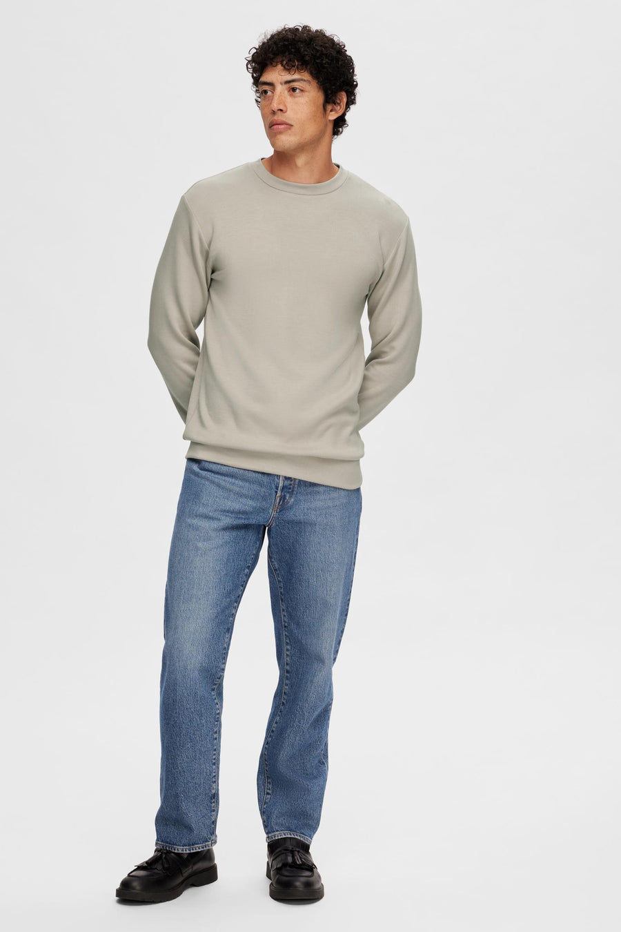 Sweater - ecru - SELECTED