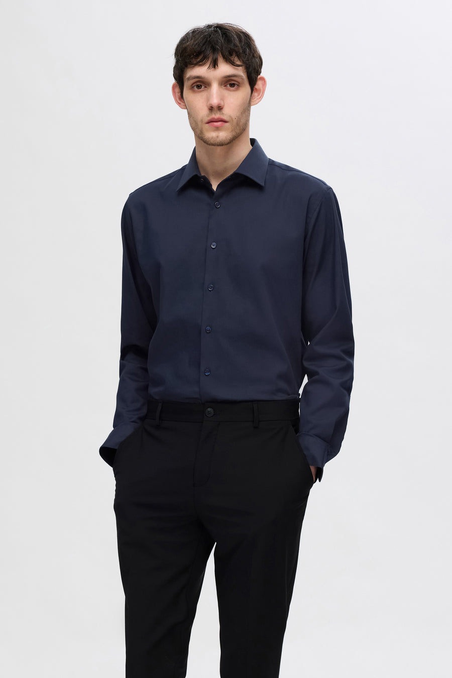 Hemd met lange mouwen - blauw - SELECTED