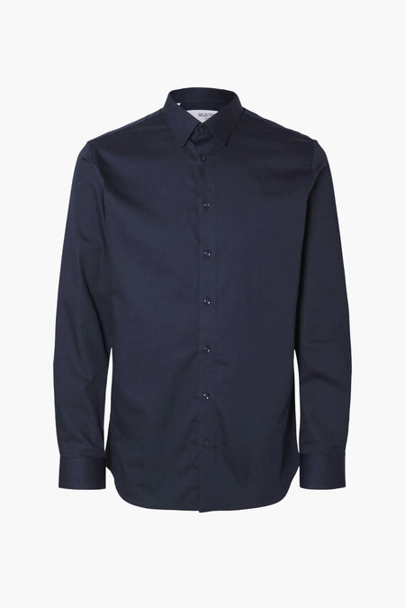 Hemd met lange mouwen - blauw