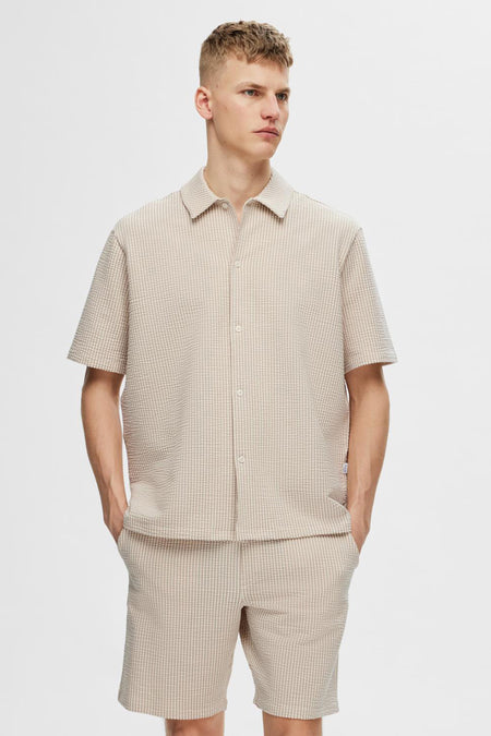 Hemd  (korte mouwen) Beige - SELECTED