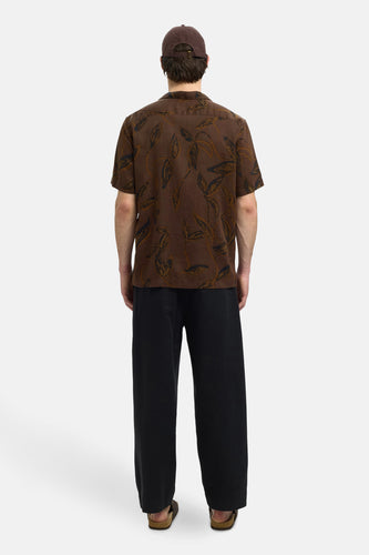 Chemise à manches courtes - brun - SELECTED