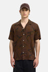 Chemise à manches courtes - brun
