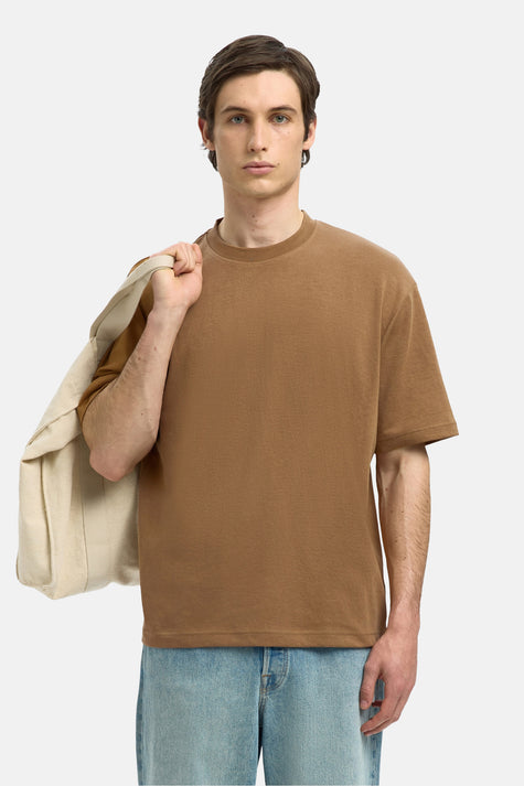 T-shirt met korte mouwen - Bruin