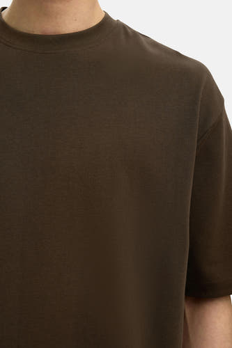 T-shirt (korte mouwen) bruin - SELECTED