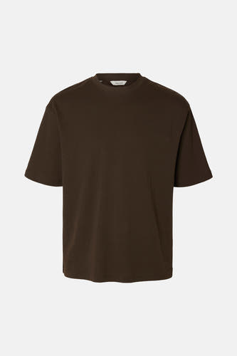 T-shirt (korte mouwen) bruin - SELECTED