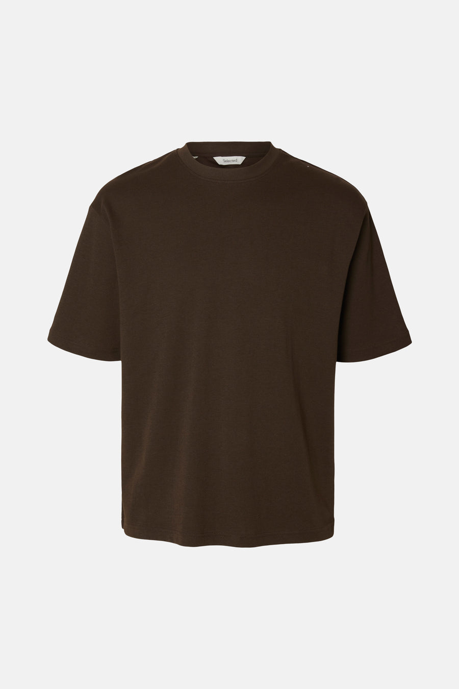 T-shirt (korte mouwen) bruin - SELECTED