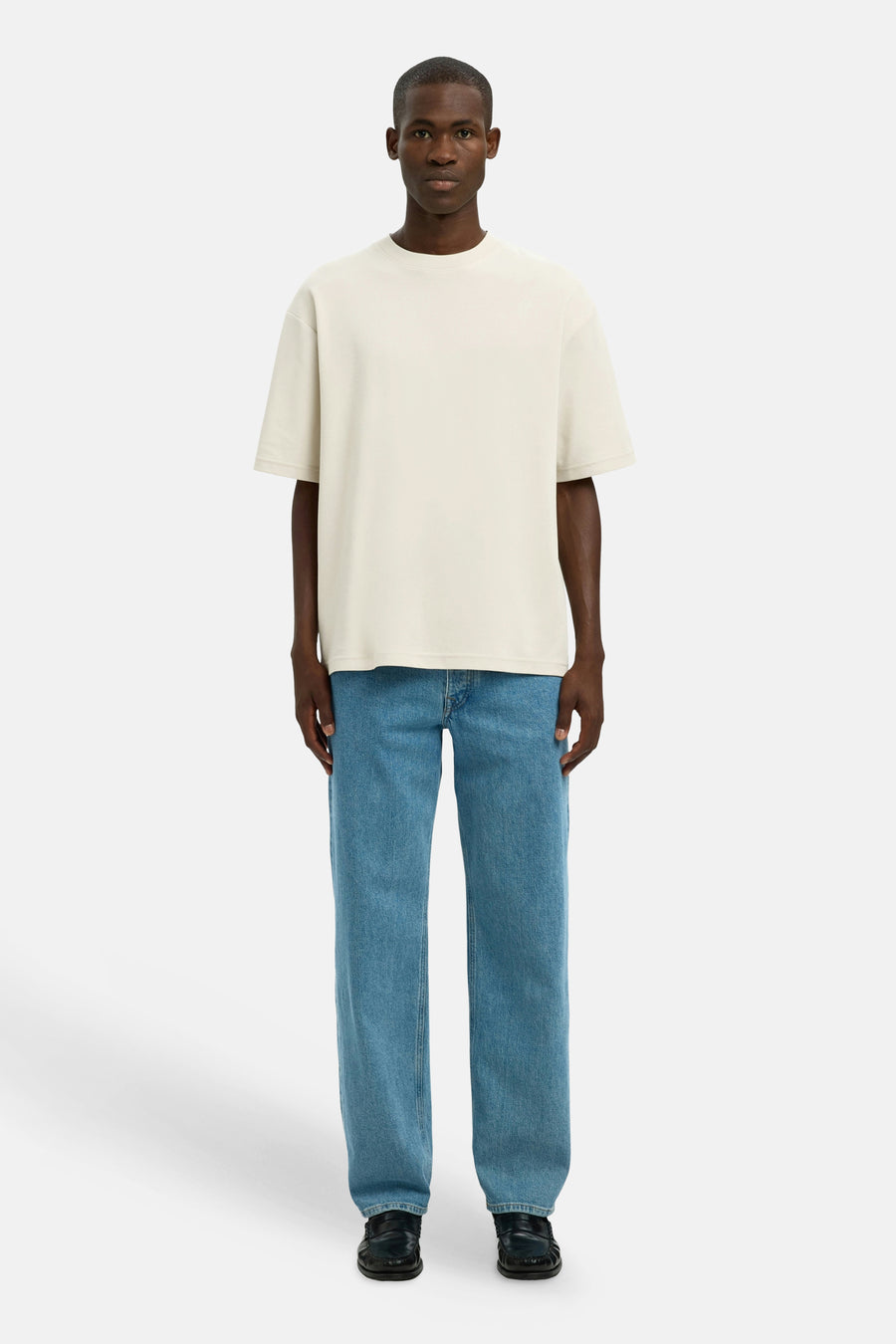 T-shirt (korte mouwen) ecru - SELECTED