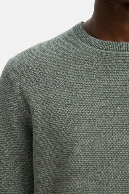 Pull met ronde hals - groen