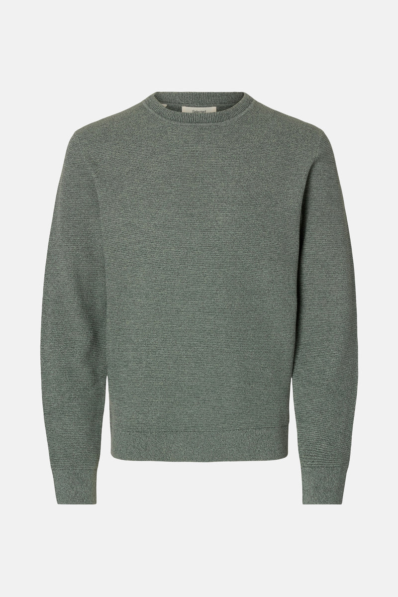 Pull met ronde hals - groen