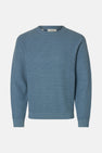 Pull met ronde hals - blauw
