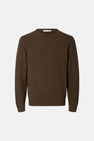 Trui met ronde hals bruin - SELECTED